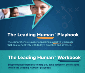 Cover image for a playbook and workbook called Leading Human